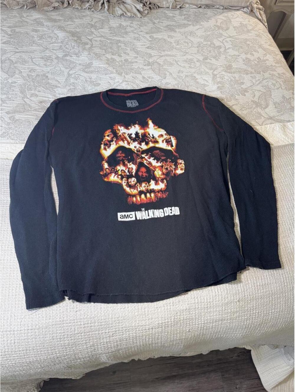 the walking dead thermal long sleeve tshirt